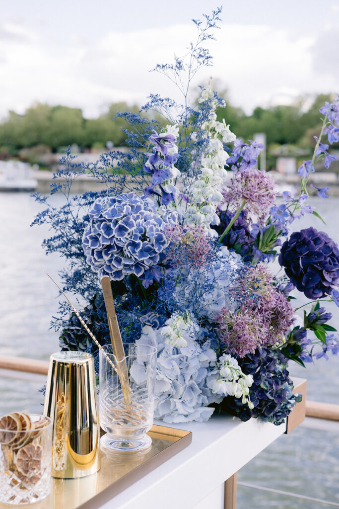 Destination wedding : Seine cruise in Paris